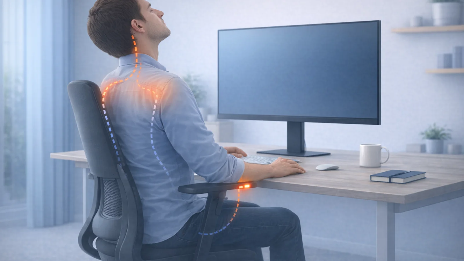 Chair Armrests and Shoulder Pain: How to Set Height, Width, and Pivot Without Shrugging All Day | Posture Reminder AI blog