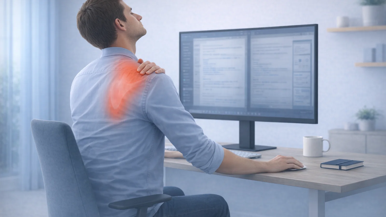 Pain Under One Shoulder Blade From Desk Work: Causes and Fixes | Posture Reminder AI